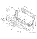 CONTROL PANEL Diagram and Parts List for JBP10WD1WW  General Electric Range