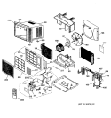 ROOM AIR CONDITIONER Diagram and Parts List for ASM10AAS1  General Electric Air Conditioner