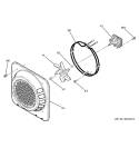 CONVECTION FAN Diagram and Parts List for JTP18CD1CC  General Electric Wall Oven
