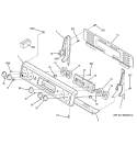 CONTROL PANEL Diagram and Parts List for JBP66CB1CC  General Electric Range