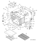 LOWER BODY Diagram and Parts List for JT950SA5SS  General Electric Wall Oven