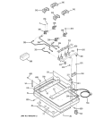 GAS BURNER Diagram and Parts List for JGP933SEC2SS  General Electric Cooktop