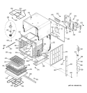 BODY PARTS Diagram and Parts List for ZEK937SD1SS  General Electric Wall Oven