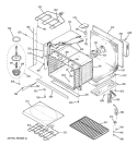 LOWER BODY Diagram and Parts List for ZET757WD1WW  General Electric Wall Oven