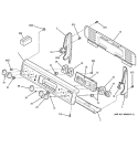 CONTROL PANEL Diagram and Parts List for JB800CD1CC  General Electric Range