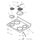 COOKTOP Diagram and Parts List for JBP26CB1CC  General Electric Range