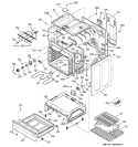 BODY PARTS Diagram and Parts List for JBP26CB1CC  General Electric Range