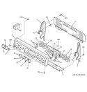 CONTROL PANEL Diagram and Parts List for JBP70WC4WW  General Electric Range