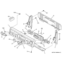 CONTROL PANEL Diagram and Parts List for JBP78SD1SB  General Electric Range