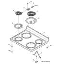 COOKTOP Diagram and Parts List for JBP35CD1CC  General Electric Range