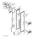 FREEZER DOOR Diagram and Parts List for PSG29NHMACBB  General Electric Refrigerator