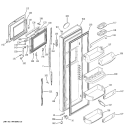 Part Location Diagram of WR22X10016 GE DAIRY COMPARTMENT