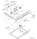 Part Location Diagram of WB36K5677 GE CONTROL PANEL-WHITE