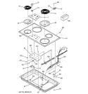 Part Location Diagram of WB62X10041 GE MAINTOP BISQUE