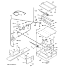 OVEN BURNER Diagram and Parts List for JGSP23BEY5BB  General Electric Range