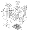 UPPER BODY Diagram and Parts List for JTP27BA4BB  General Electric Wall Oven