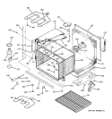 LOWER BODY Diagram and Parts List for JTP27BA4BB  General Electric Wall Oven
