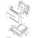 DOOR & DRAWER PARTS Diagram and Parts List for JGBS04BPA5WH  General Electric Range