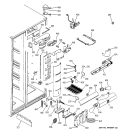 FRESH FOOD SECTION Diagram and Parts List for GCK21LEMAFCC  General Electric Refrigerator
