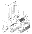 SEALED SYSTEM & MOTHER BOARD Diagram and Parts List for GCK21LEMAFCC  General Electric Refrigerator