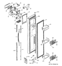 FREEZER DOOR Diagram and Parts List for ESS25LGMEWW  General Electric Refrigerator