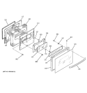 DOOR Diagram and Parts List for JGSP44CEY1CC  General Electric Range