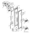 FREEZER DOOR Diagram and Parts List for PSK29NHMACWW  General Electric Refrigerator