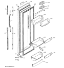 FRESH FOOD DOOR Diagram and Parts List for GCK23LCMAFCC  General Electric Refrigerator