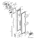 FREEZER DOOR Diagram and Parts List for GSS25LGMEWW  General Electric Refrigerator