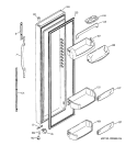 FRESH FOOD DOOR Diagram and Parts List for GSS25LGMEWW  General Electric Refrigerator