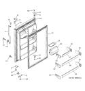 FRESH FOOD DOOR Diagram and Parts List for GTS22FBMARCC  General Electric Refrigerator