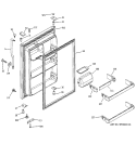 FRESH FOOD DOOR Diagram and Parts List for GTS22IBMARWW  General Electric Refrigerator