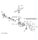 MOTOR - PUMP MECHANISM Diagram and Parts List for GSD3200G00CC  General Electric Dishwasher