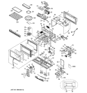 MICROWAVE Diagram and Parts List for JVM1842WD001  General Electric Microwave