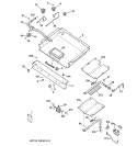 GAS & BURNER PARTS Diagram and Parts List for JGBP86BEB4BB  General Electric Range
