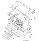 BODY & DRAWER PARTS Diagram and Parts List for JCS57Y5WW  General Electric Range