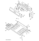 Part Location Diagram of WB62K10062 GE COOKTOP (BISQUE)