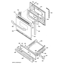 DOOR & DRAWER PARTS Diagram and Parts List for JGBS20WEA4WW  General Electric Range