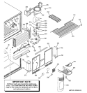 FREEZER SECTION Diagram and Parts List for HTS22GBMARCC  Hotpoint Refrigerator