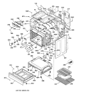 BODY PARTS Diagram and Parts List for JBP30BB4AD  General Electric Range