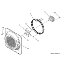 CONVECTION FAN Diagram and Parts List for JCTP18WD1WW  General Electric Wall Oven