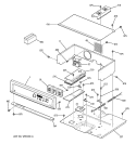 Part Location Diagram of WB27T10348 GE CONTROL OVEN (ERC3B)