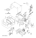 MICROWAVE Diagram and Parts List for JE510BW005  General Electric Microwave