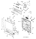 Part Location Diagram of WD34X10741 GE INSERT CONTROL PANEL White