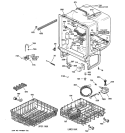 BODY PARTS Diagram and Parts List for GSD4500G00WW  General Electric Dishwasher