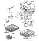 BODY PARTS Diagram and Parts List for EDW1500G00BB  General Electric Dishwasher