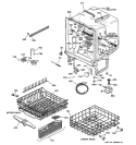 BODY PARTS Diagram and Parts List for GSD5200G00WW  General Electric Dishwasher