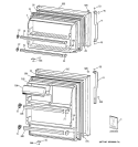 Part Location Diagram of WR12X10972 GE Door Handle - Bisque