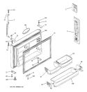 FREEZER DOOR Diagram and Parts List for ETS22SBMARBS  General Electric Refrigerator