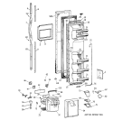 FREEZER DOOR Diagram and Parts List for TFX25CRBGBB  General Electric Refrigerator